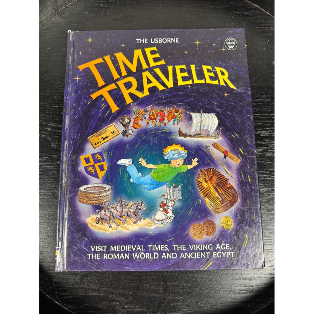 Usborne Time Traveler Childrens Book OS Blue Hardcover History Educational